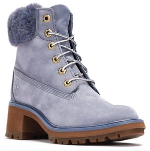 TIMBERLAND WOMENS Kinsley 6 inch Waterproof Combat Boots, sz 9 EUC